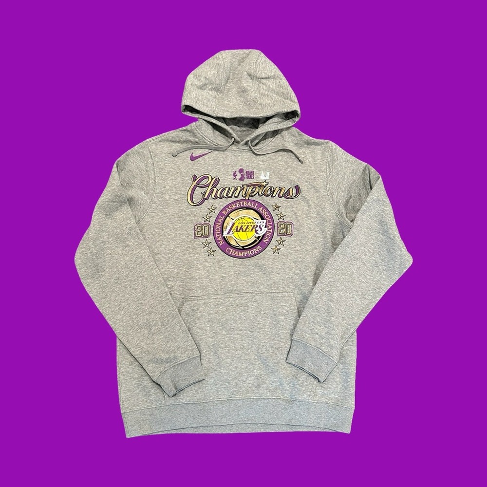 Nike Los Angeles Lakers 2020 Champions NBA Basketball Hoodie Mens Size Large